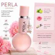 PERLA Women's Eau de Parfum – Elegant Long-Lasting Floral Perfume, 3.4 fl oz (100 ml)