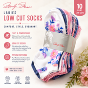 Marilyn Monroe Women’s Low Cut Socks – 10 Pair Assorted Pack