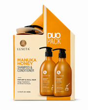 LUSETA Manuka Honey Shampoo & Conditioner Duo Pack – Deep Hydration for Dry & Dull Hair | 2 x 16.9 fl oz