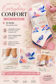 Marilyn Monroe Women’s Low Cut Socks – 10 Pair Assorted Pack