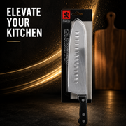Royal Norfolk 7.5-Inch Stainless Steel Santoku Knife
