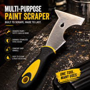 Multi-Purpose Paint Scraper – Heavy-Duty Stainless Steel Scraper with Comfort Grip Handle