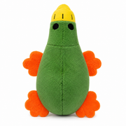 Green Plush Duck Squeaky Dog Toy – Soft & Fun Pet Toy