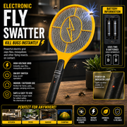 Electronic Fly Swatter – Battery Powered Bug Zapper Racket for Indoor & Outdoor Use