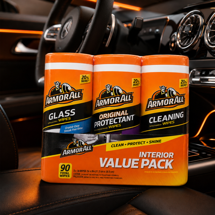 Title: Armor All Interior Car Wipes Value Pack – 90 Count, 3-Pack