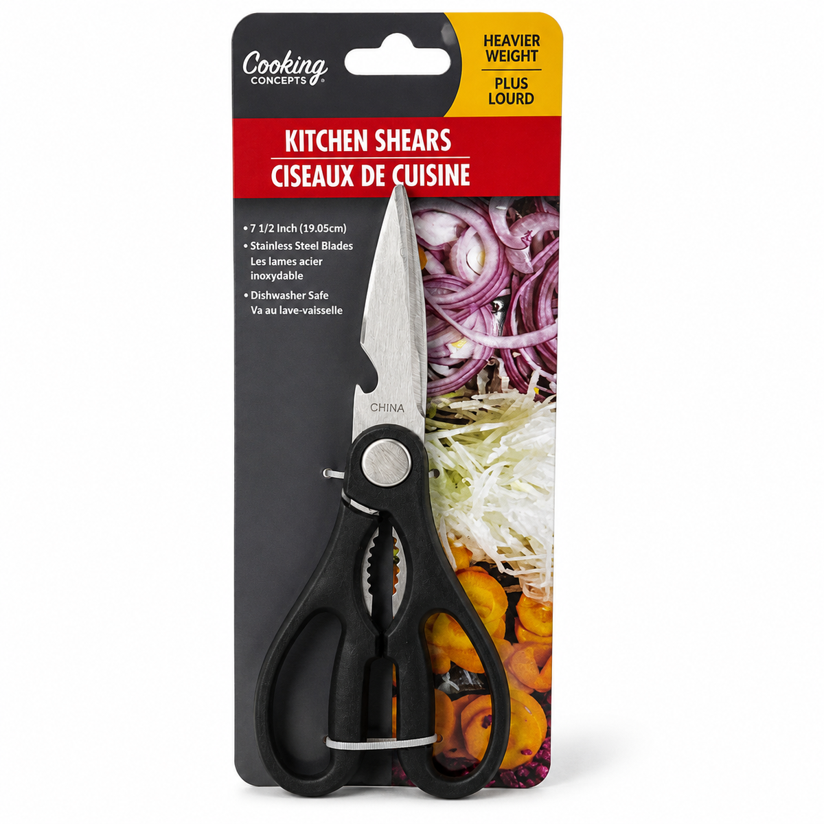 Heavy-Duty Kitchen Shears – 7.5" Stainless Steel Cooking Scissors