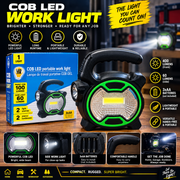 COB LED Portable Work Light – Dual Light 100 & 60 Lumens