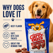 Canine Carry Outs Beef Flavor Dog Treats – Soft Bite-Size Rewards
