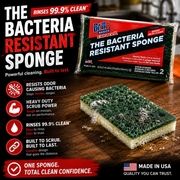 Brillo Basics Estracell Heavy Duty Bacteria Resistant Scrub Sponges – 2 Pack