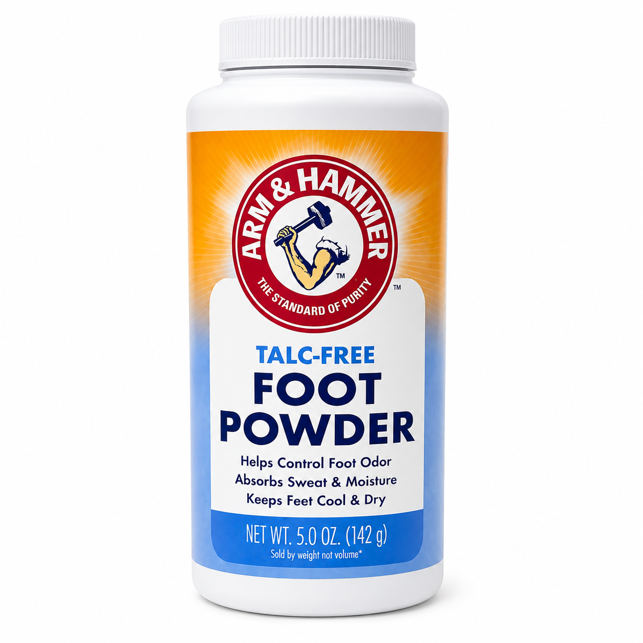 Arm & Hammer Talc-Free Foot Powder – 5 oz | Absorbs Moisture, Controls Foot Odor & Keeps Feet Cool and Dry
