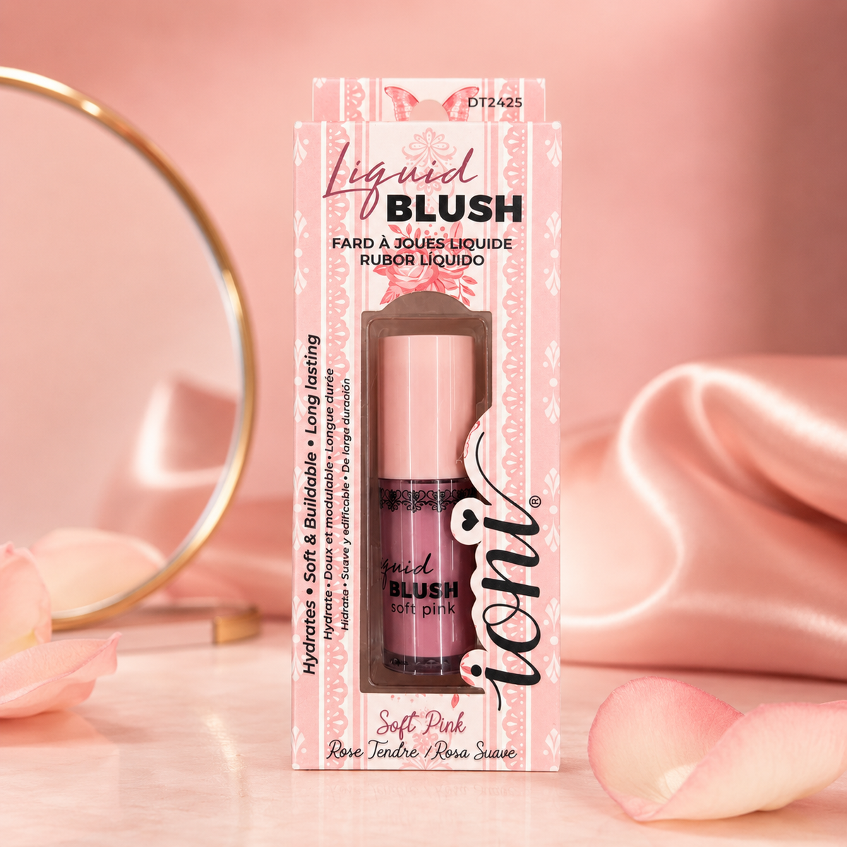 Soft Pink Buildable Liquid Blush – Long-Lasting Glow
