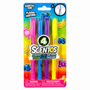 Scentos Scented Neon Gel Pens – 4 Pack, Assorted Colors