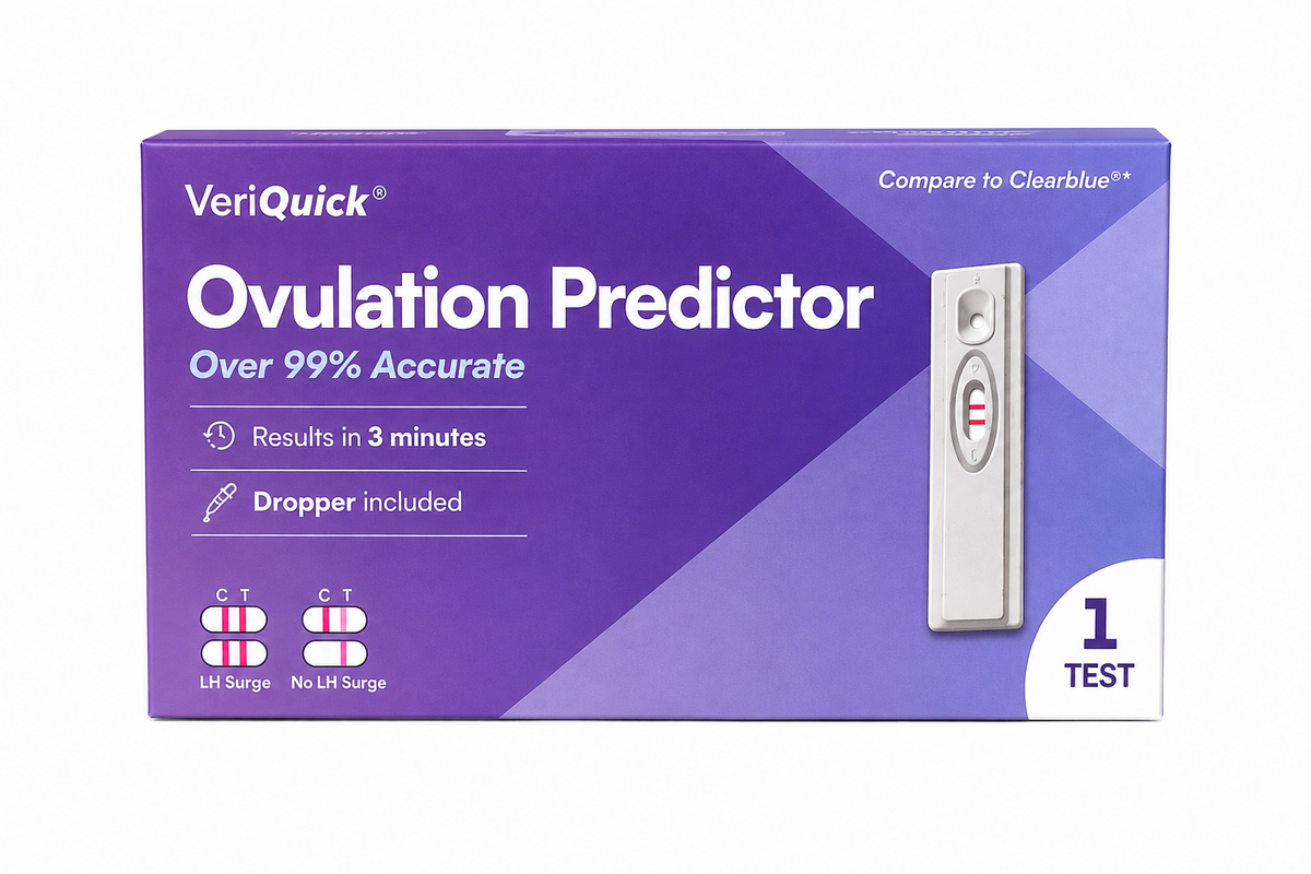 VeriQuick Ovulation Predictor Test Kit – Over 99% Accurate, 1 Test