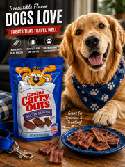 Canine Carry Outs Bacon Flavor Dog Treats – 4.5 oz