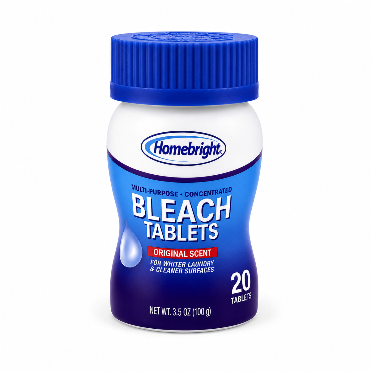 Homebright Concentrated Bleach Tablets – Original Scent, 20 Count