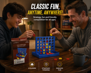 Mini 4-in-a-Row Travel Game – Classic Strategy Fun