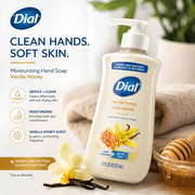 Dial Vanilla Honey Liquid Hand Soap – 7.5 fl oz Pump Bottle