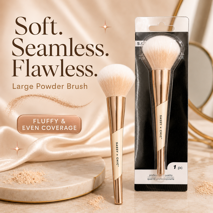Sassy + Chic Large Fluffy Powder Makeup Brush