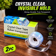 Jot Crystal Clear Tape – 2 Pack with Dispensers, 3/4 in. x 62.5 ft.