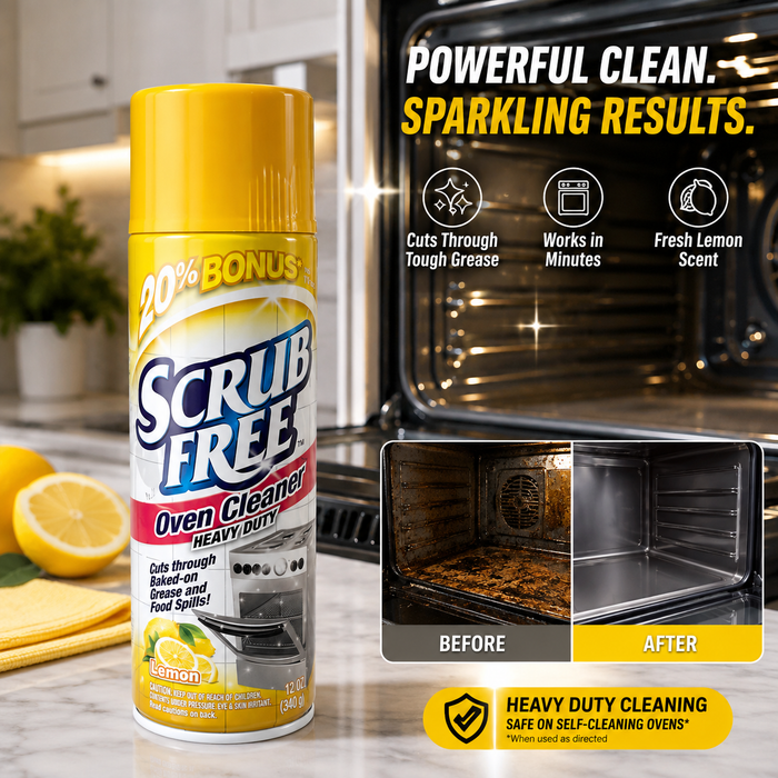 Scrub Free Heavy Duty Oven Cleaner – Lemon Scent, 12 oz
