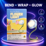 Flexible Flower Bedside Night Light – Bendable Warm & White LED Lamp