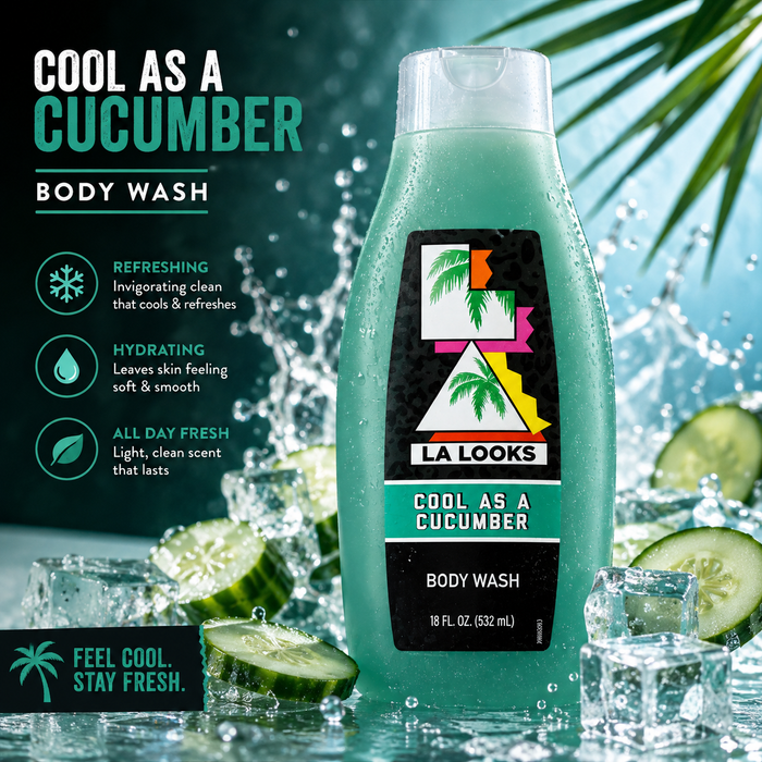 LA Looks Cool As A Cucumber Body Wash – Refreshing Clean, 18 fl oz
