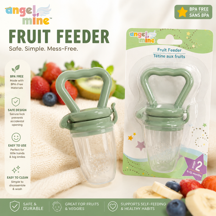 Angel of Mine BPA-Free Baby Fruit Feeder – Stage 2, 6–12 Months