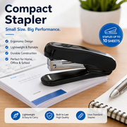 Compact Blue Mini Stapler – Lightweight Stapler for Home, School & Office