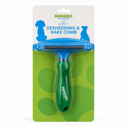 Shedding rake comb for dogs