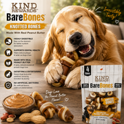 Peanut Butter Knotted Dog Treats