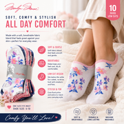 Marilyn Monroe Women’s Low Cut Socks – 10 Pair Assorted Pack