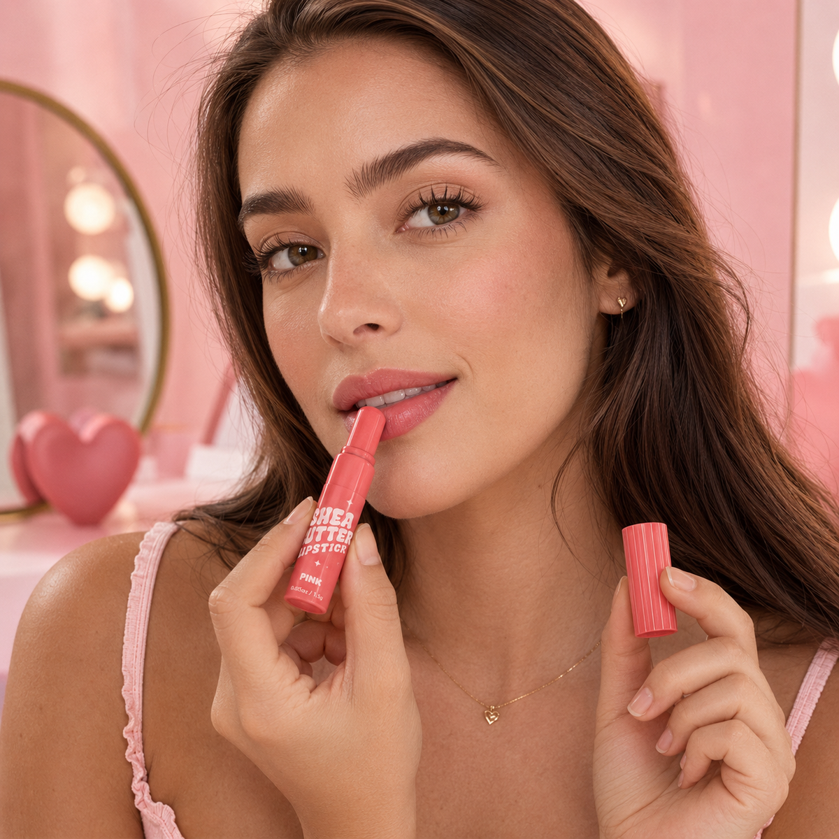Bubble T Shea Butter Lipstick – Pink
