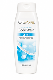 Oil De Vie Sensitive Skin 2-in-1 Body Wash – Cleanser & Moisturizer – 18 fl oz
