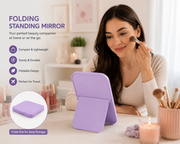 Portable Folding Standing Mirror – Compact Vanity Mirror for Makeup, Travel & Daily Use