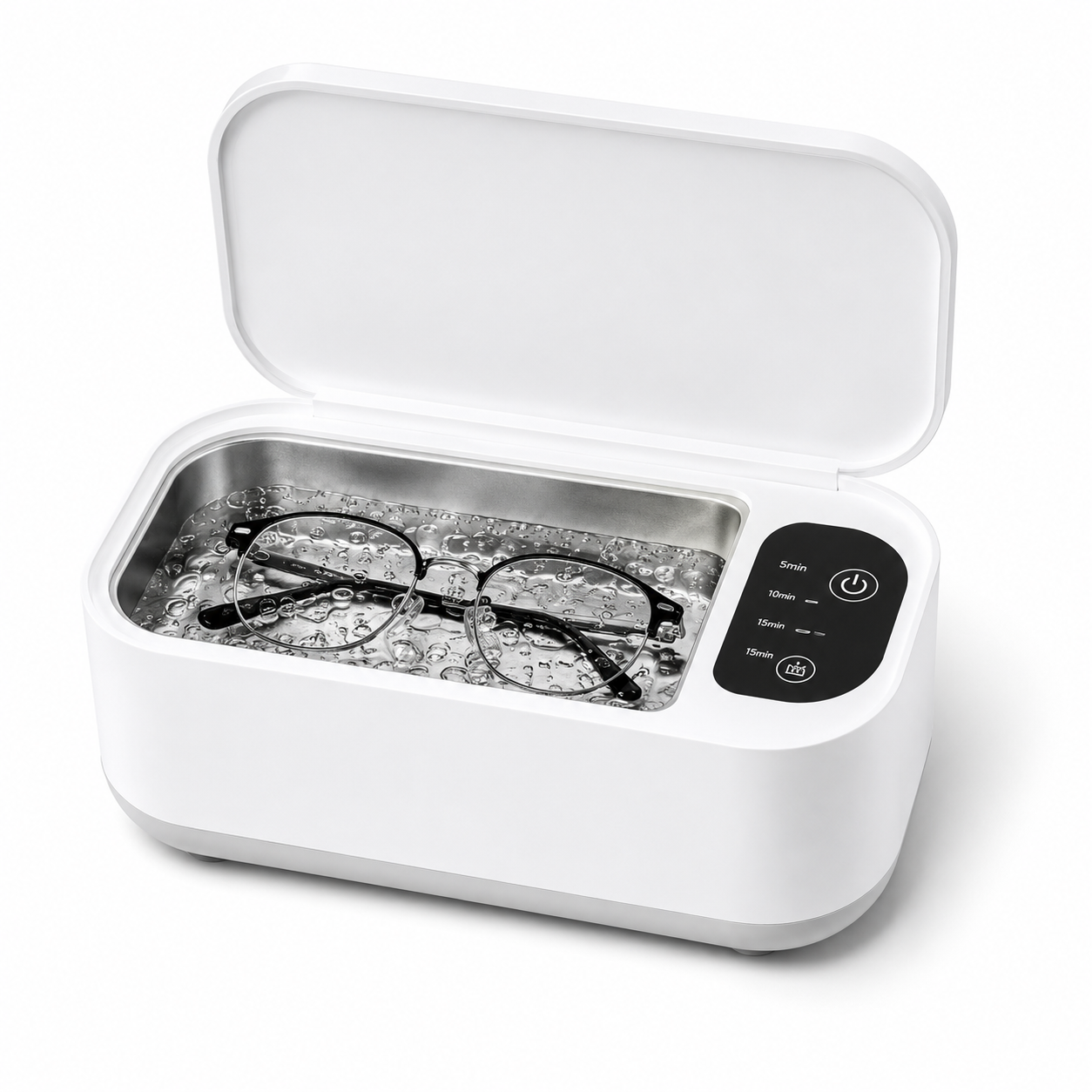 Portable High-Frequency Vibration Cleaner for Glasses, Jewelry & Watches