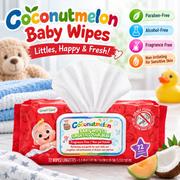 CoComelon Baby Wipes – Fragrance Free, Gentle & Soft, 72 Count