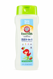 Arm & Hammer Essentials Kids 3-in-1 Body Wash, Shampoo & Conditioner – Watermelon Kiwi – 15 oz