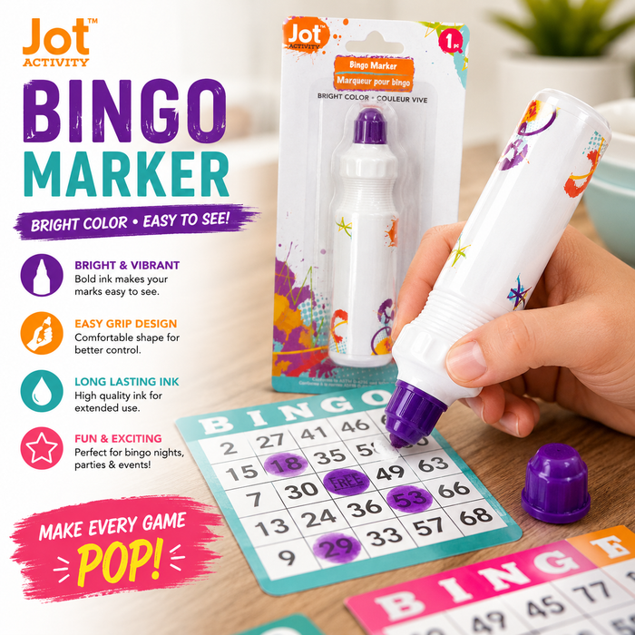 Jot Bingo Marker – Bright Purple Ink Dauber