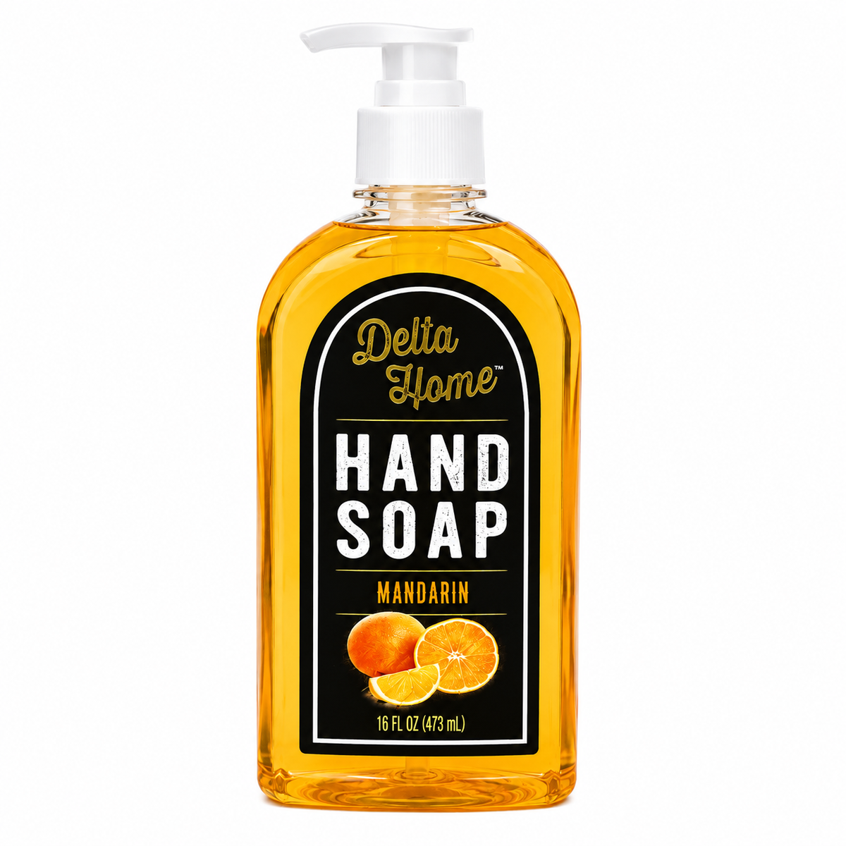 Delta Home Mandarin Liquid Hand Soap – Refreshing Citrus Scent, 16 fl oz