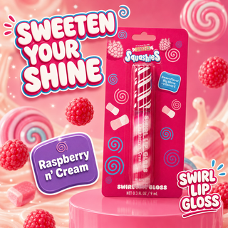 Smarties Squashies Raspberry n’ Cream Swirl Lip Gloss