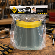 Face Shield with Flip-Up Visor – Full Face Safety Protection for Grinding, Cutting & Woodworking