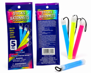 Play Glow Glow Sticks with Lanyards – 5-Pack 6-Inch Glow Sticks for Parties, Camping & Events