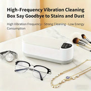 Portable High-Frequency Vibration Cleaner for Glasses, Jewelry & Watches