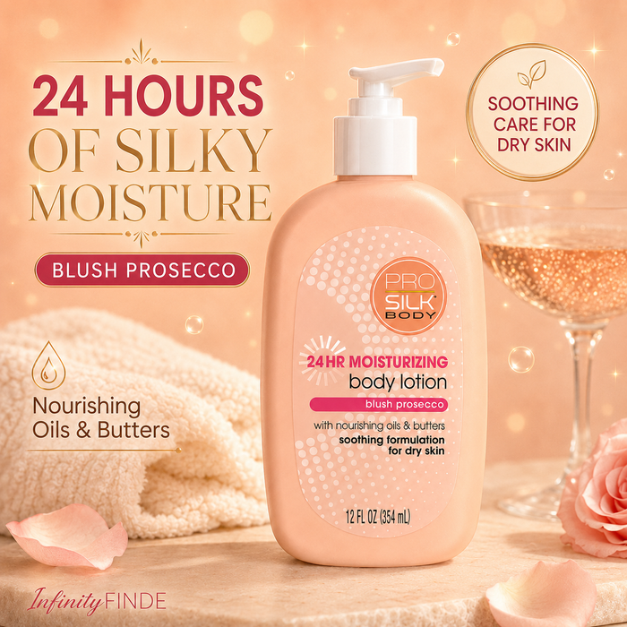 Pro Silk Body 24-Hour Moisturizing Body Lotion – Blush Prosecco, 12 oz