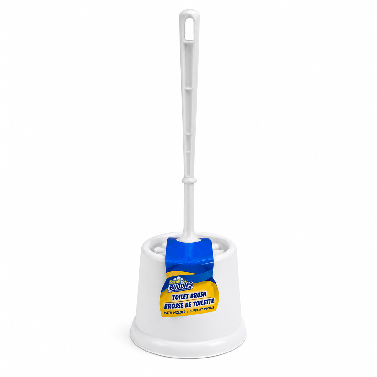 Toilet Brush with Holder – Durable Bathroom Cleaning Brush