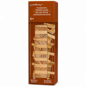 Mini Tumbling Tower Game – 51 Wooden Blocks Travel Size Stacking Game for Kids & Family Game Night