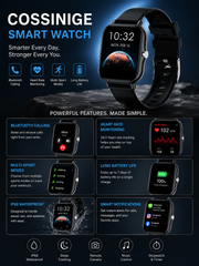 COSSINIGE Smart Watch – Bluetooth Calling & Fitness Tracker