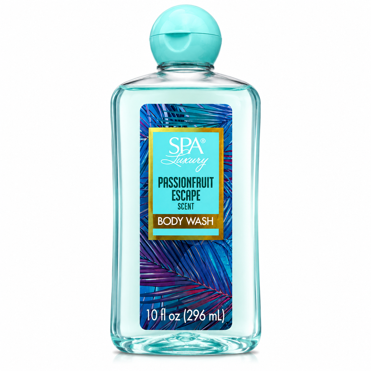 Spa Luxury Passionfruit Escape Body Wash – Tropical Scent – Refreshing Daily Cleanser – 10 fl oz