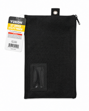 12" Heavy-Duty Zipper Utility Pouch – Durable Tool & Organizer Bag with ID Window