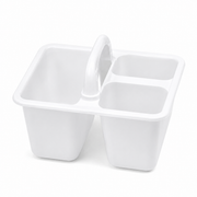 Multipurpose 3-Compartment Storage Caddy with Handle